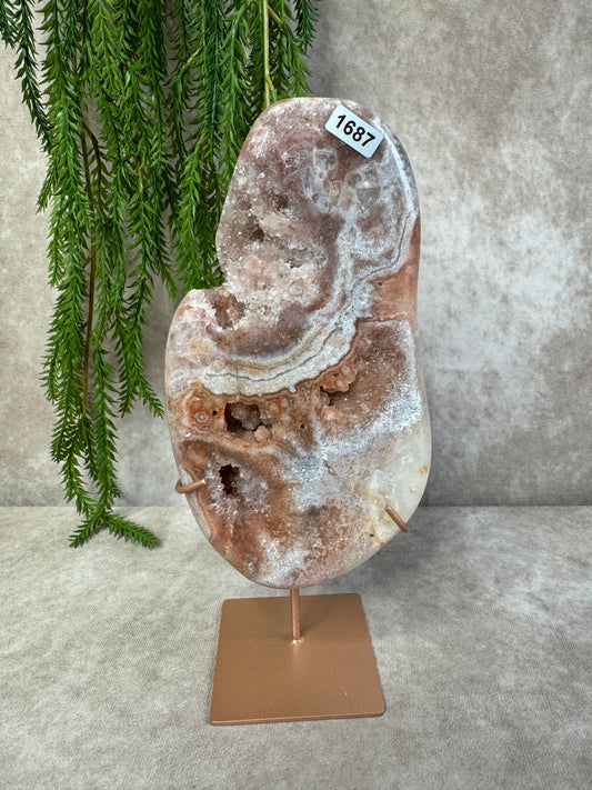 Roze amethist slab #1687