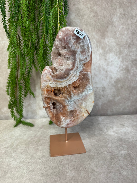 Roze amethist slab #1687