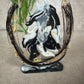 Epoxy hoefijzer met paarden hoofd