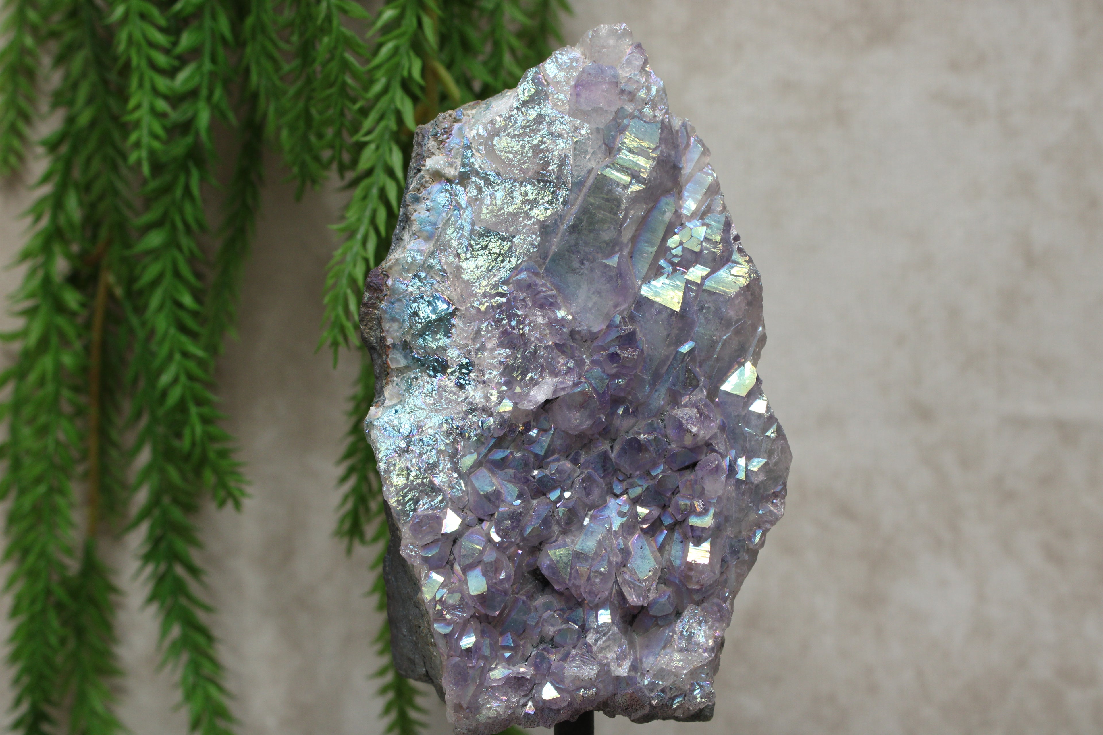 Aura amethist op standaard #1346