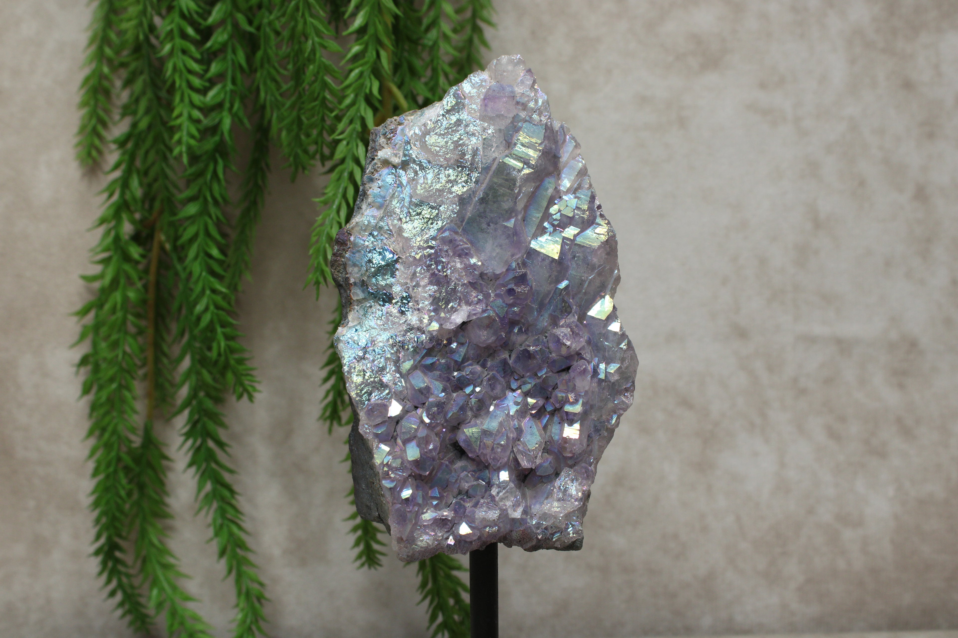 Aura amethist op standaard #1346