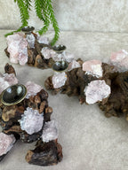Bolhouder rozenkwarts hout