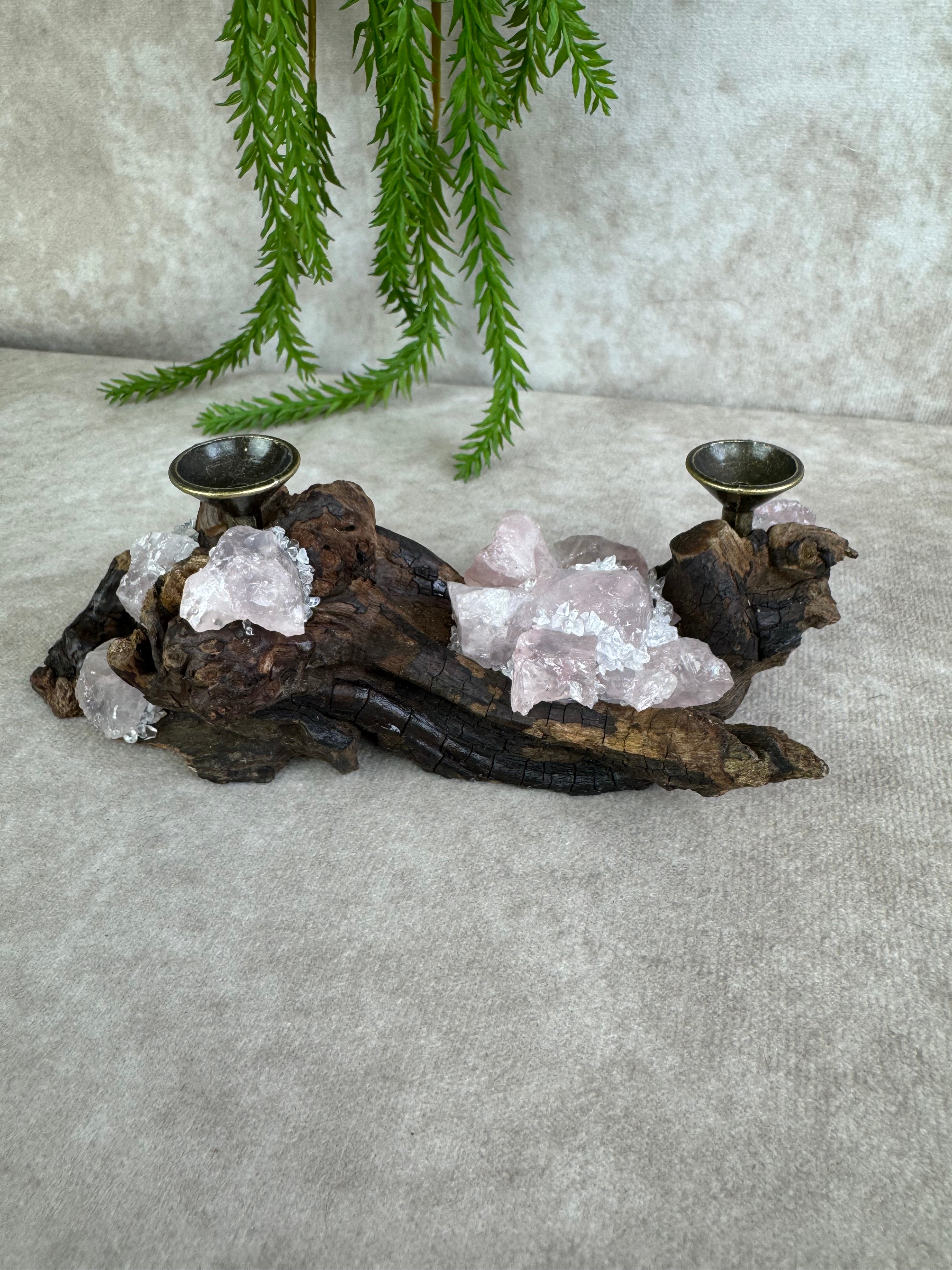 Bolhouder rozenkwarts hout