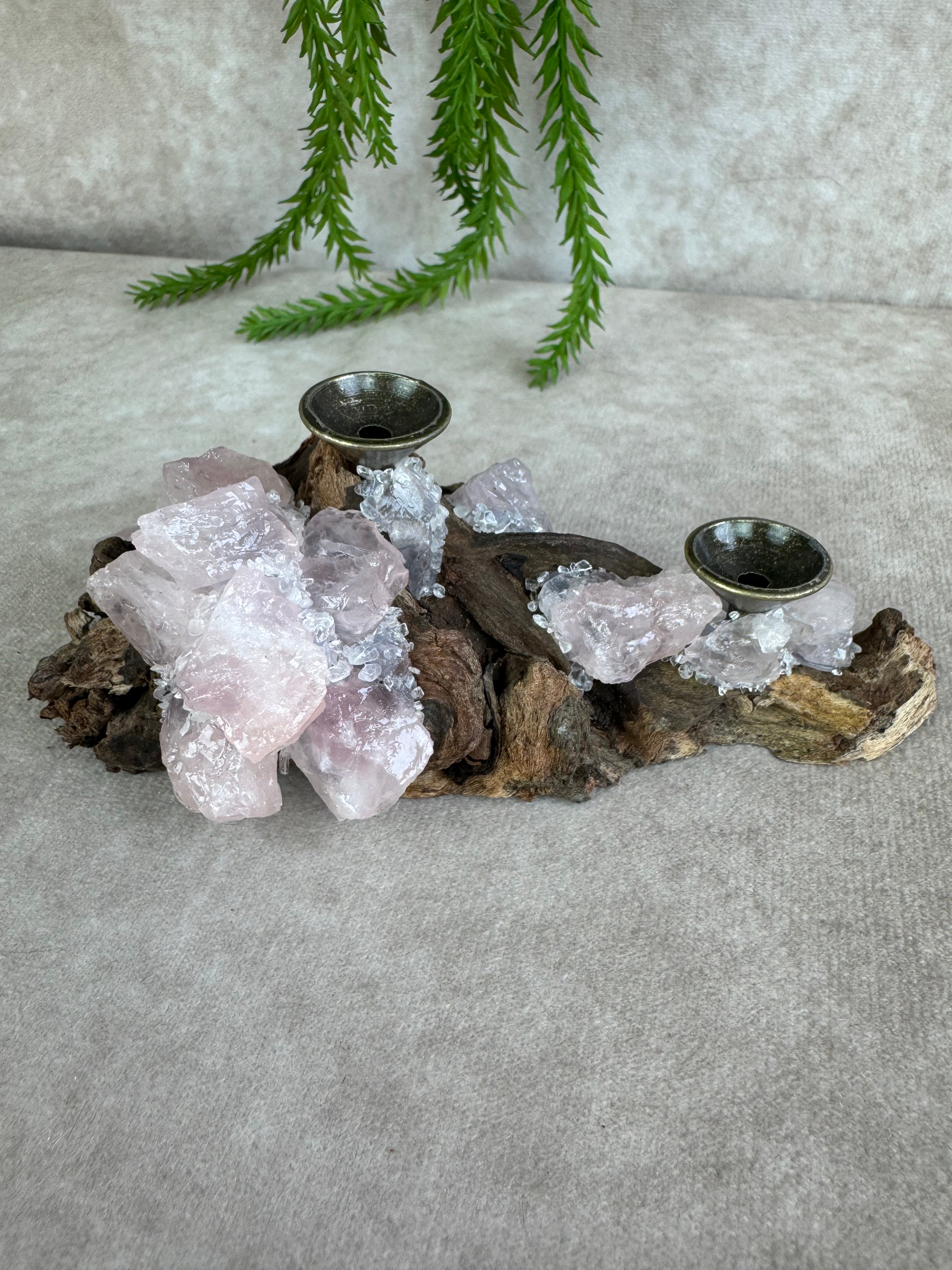 Bolhouder rozenkwarts hout