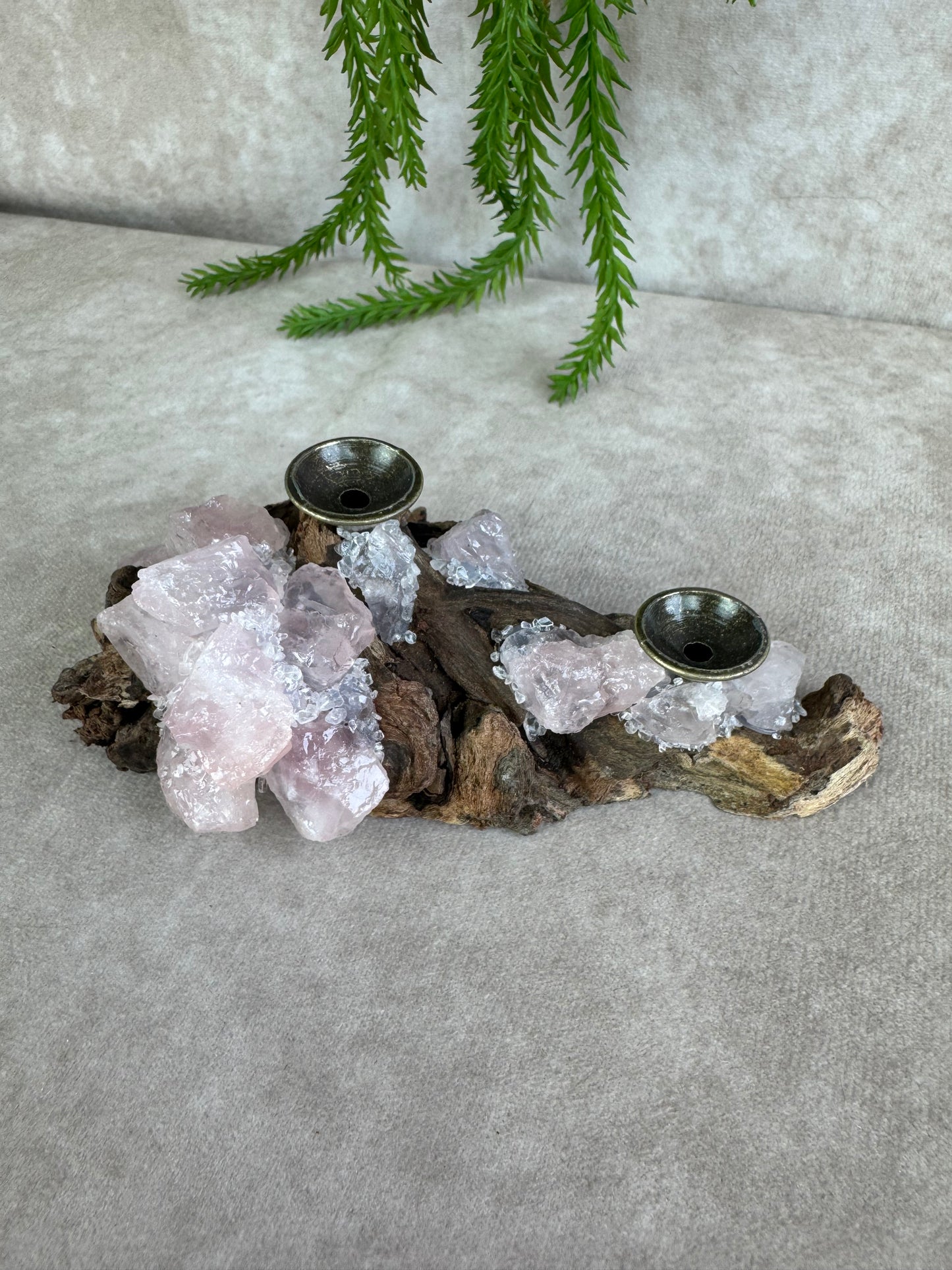 Bolhouder rozenkwarts hout