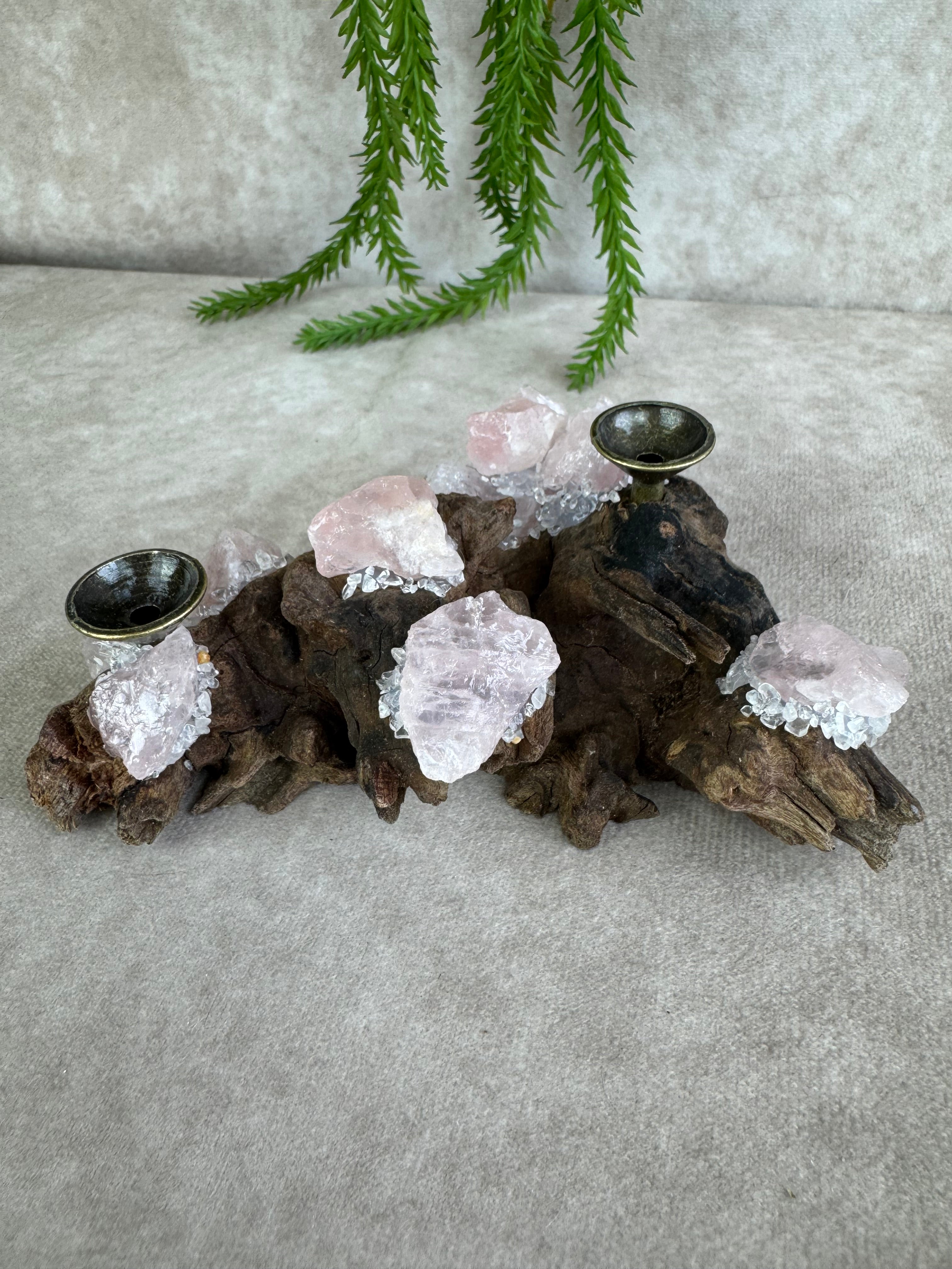 Bolhouder rozenkwarts hout