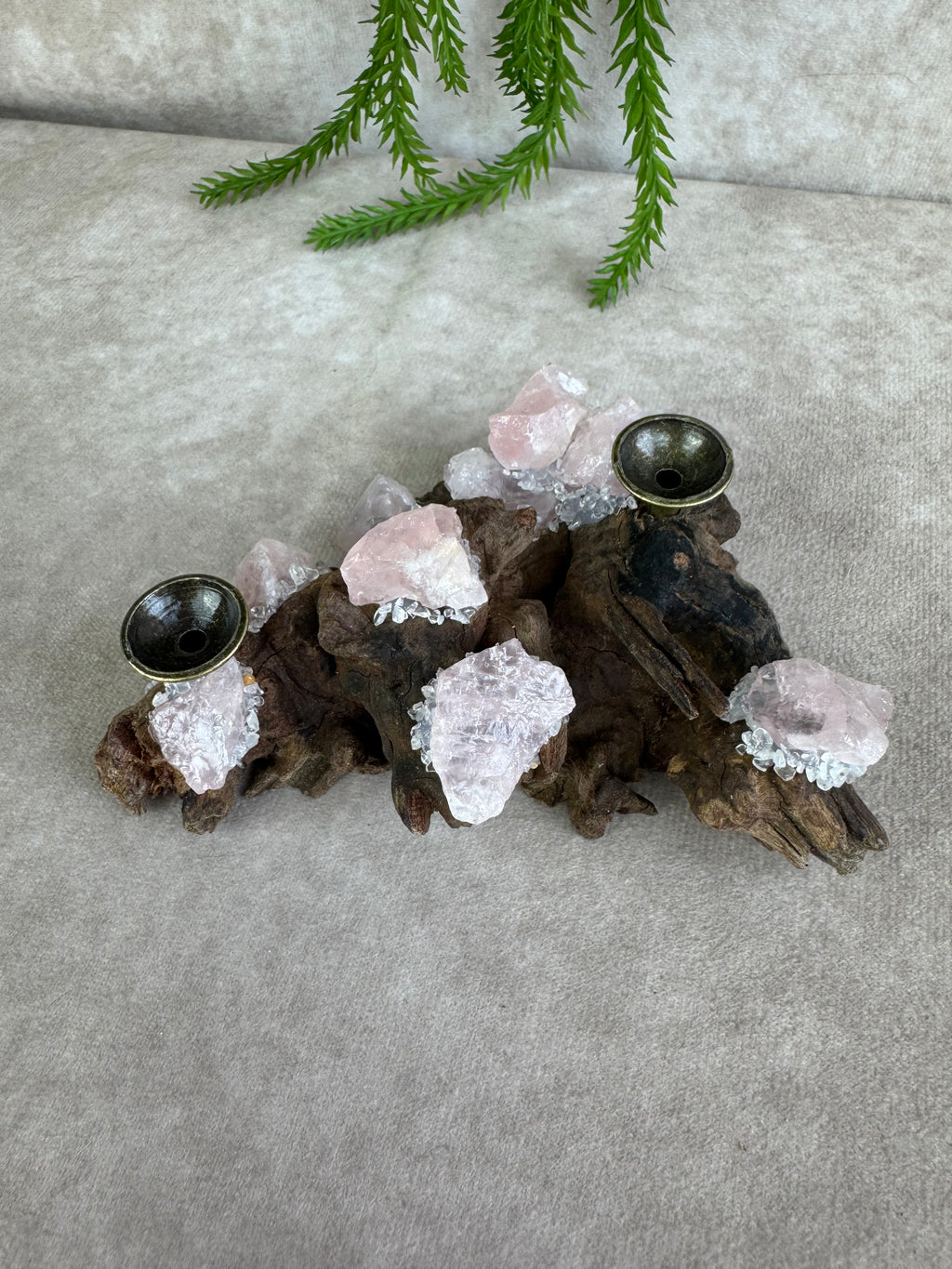 Bolhouder rozenkwarts hout