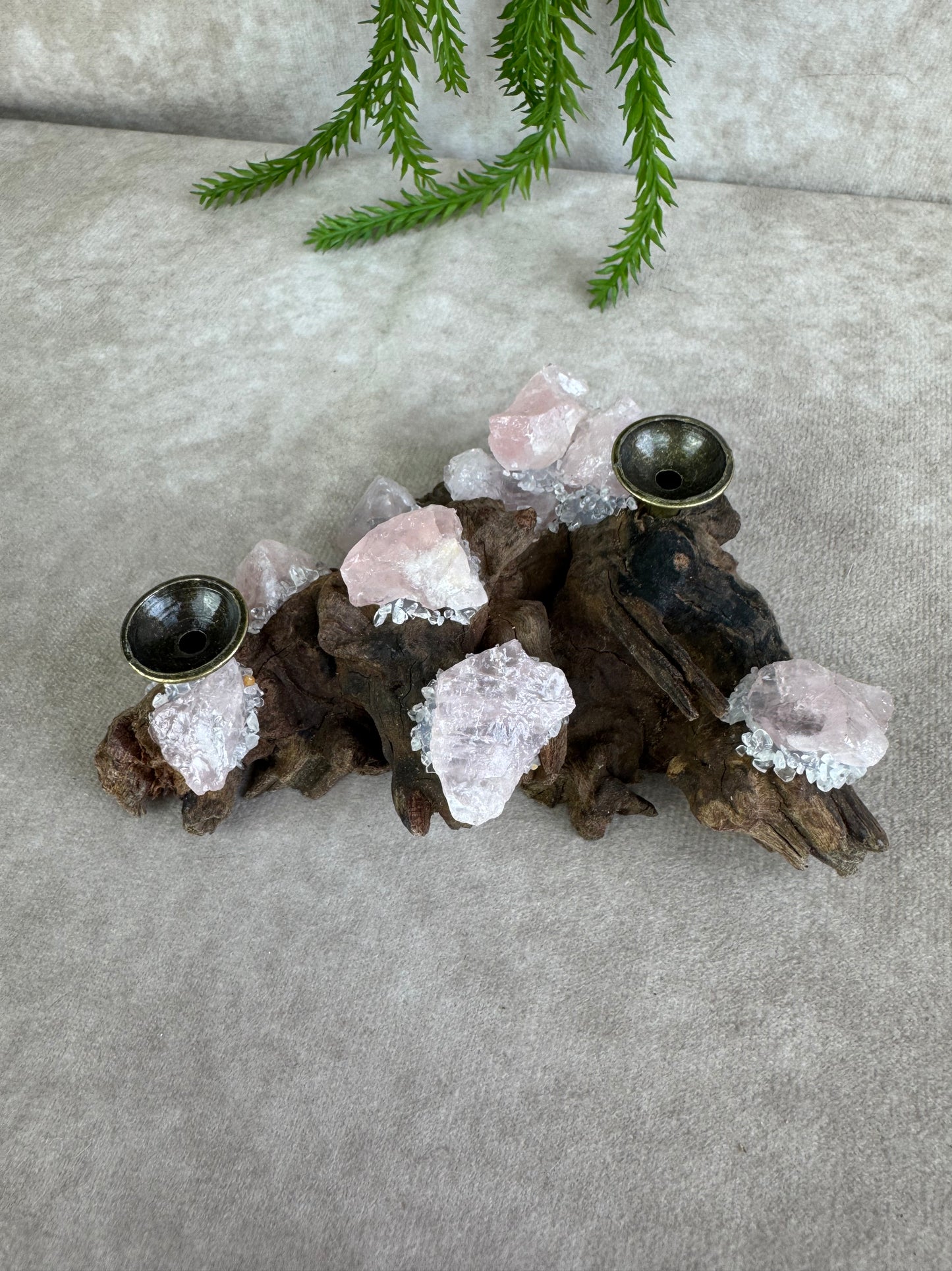 Bolhouder rozenkwarts hout