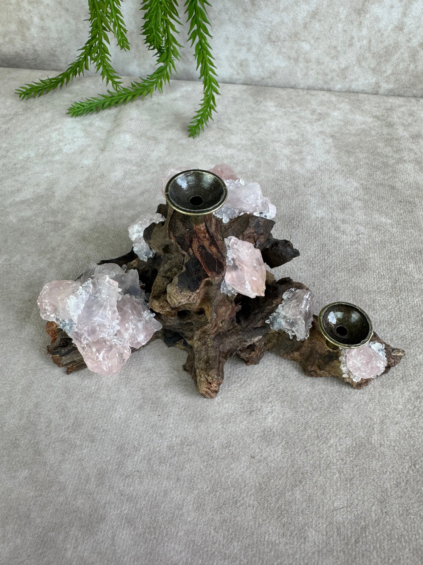 Bolhouder rozenkwarts hout