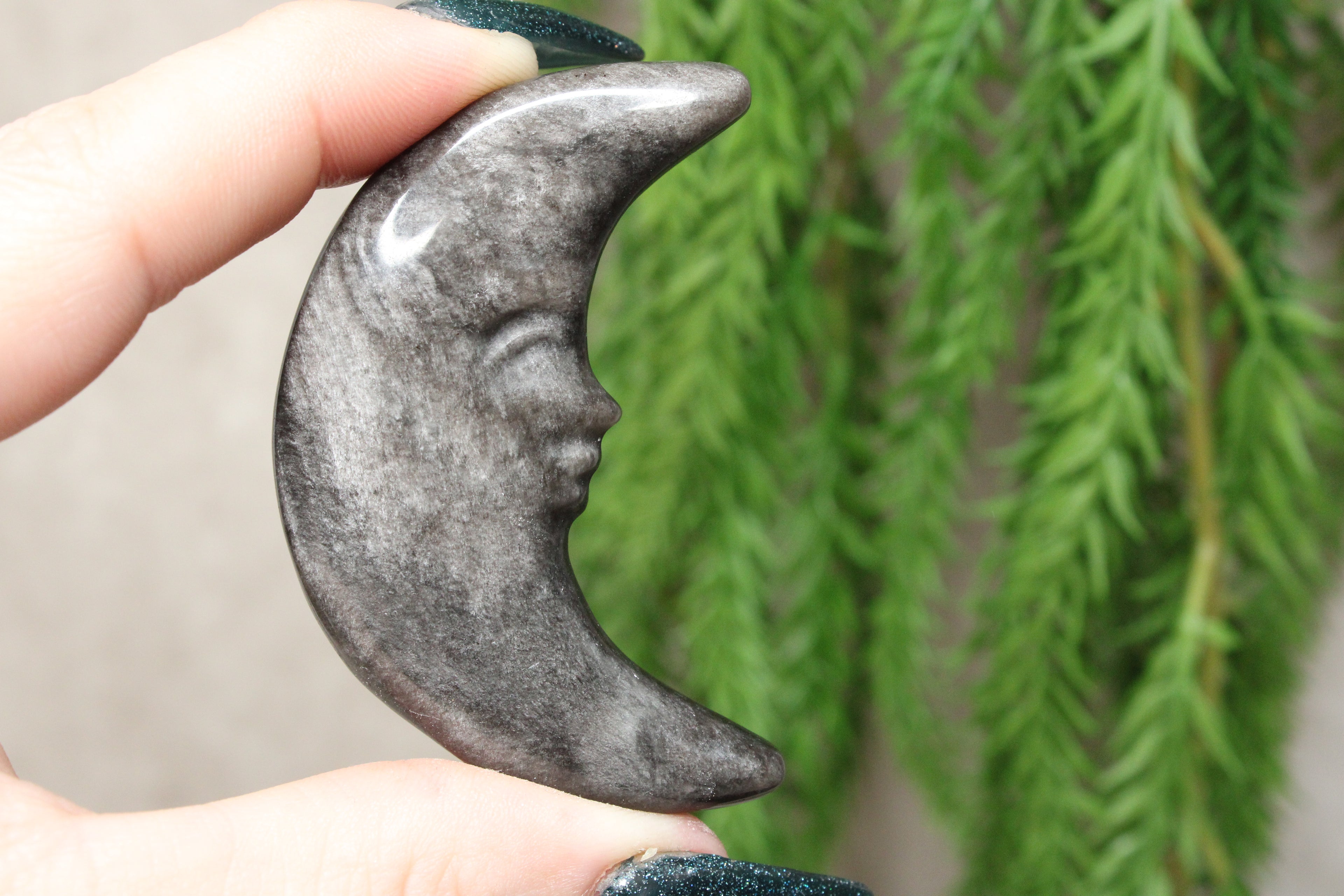 Maan Zilver obsidiaan