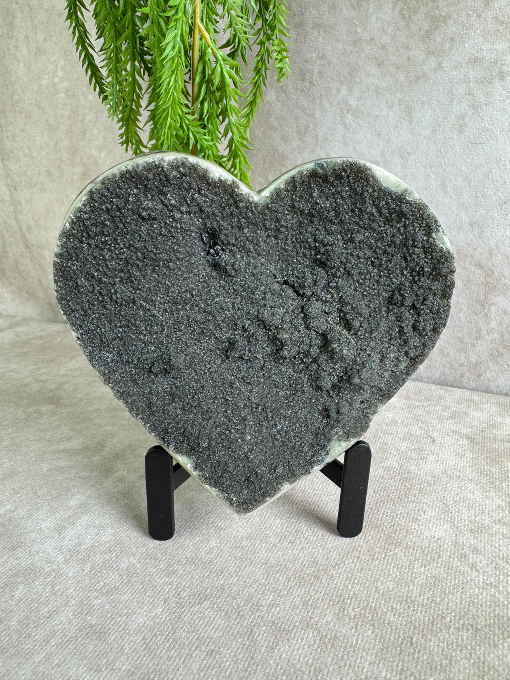 Black amethist hart #1511