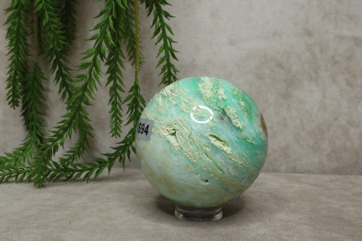 Chrysoprase bol Zeldzaam #1694