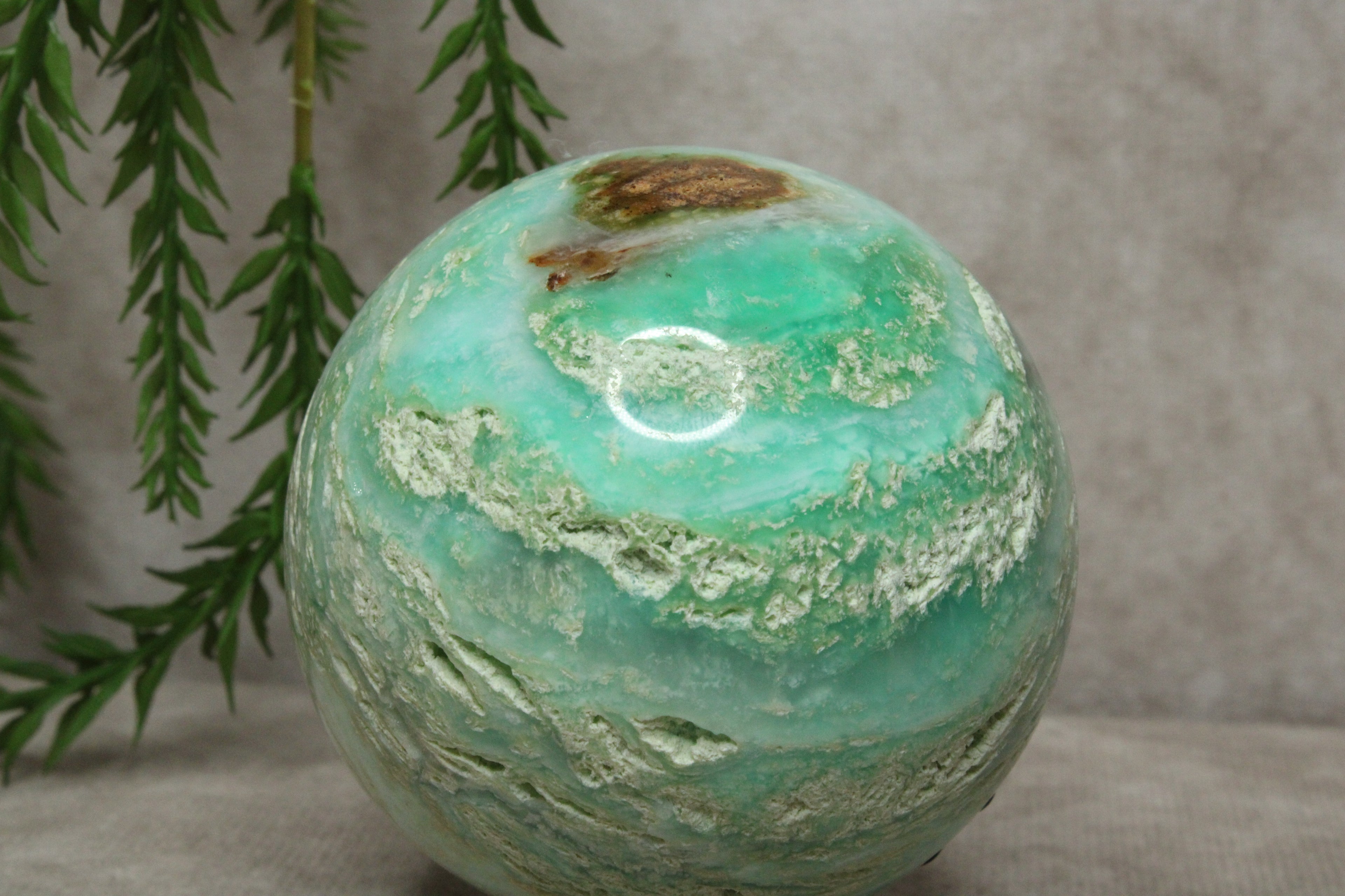 Chrysoprase bol Zeldzaam #1694