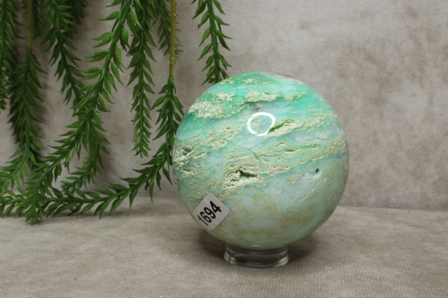 Chrysoprase bol Zeldzaam #1694