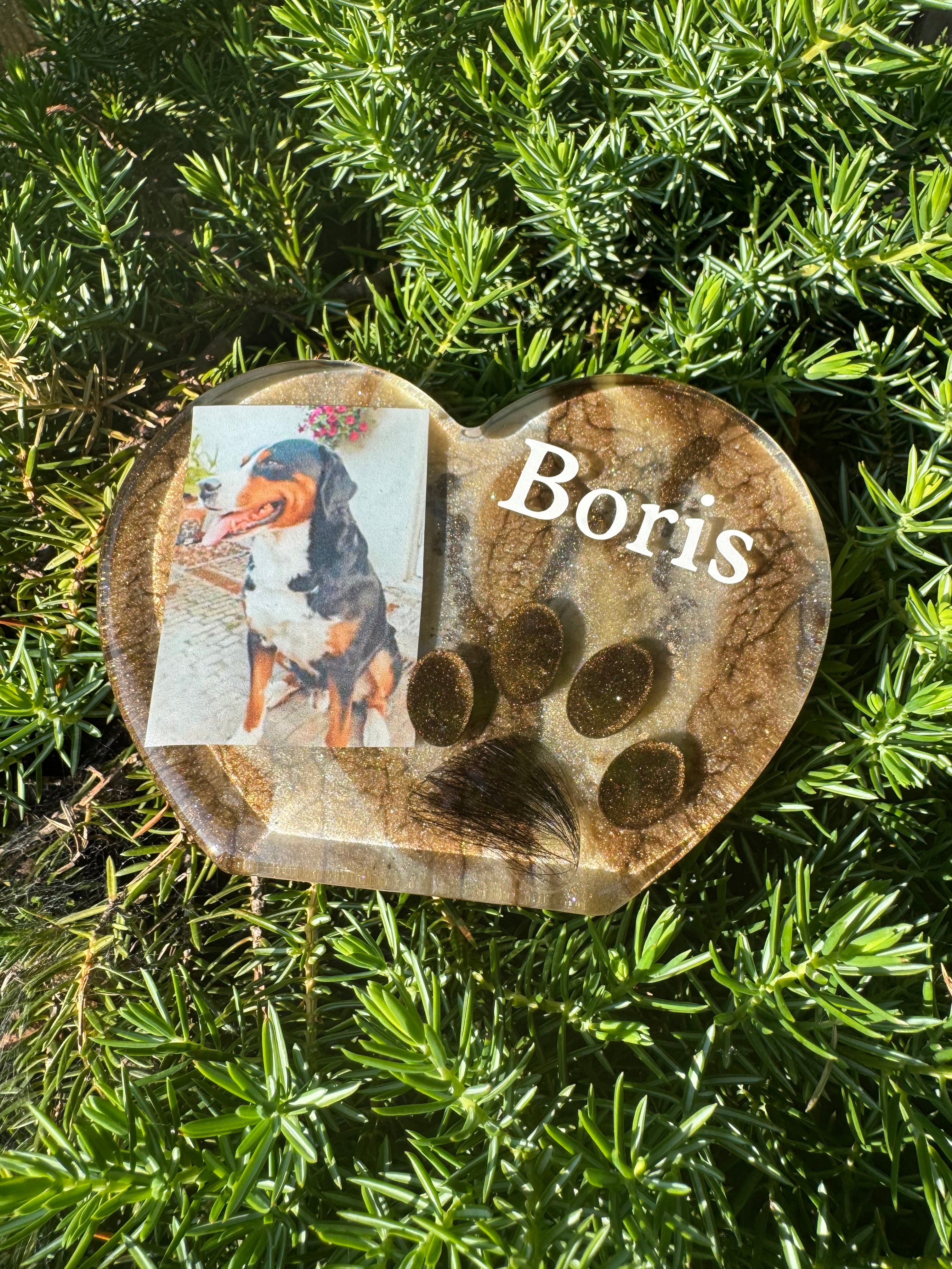 Epoxy Hart hondenpoot