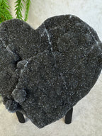 Black amethist hart #1518