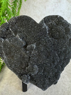 Black amethist hart #1518