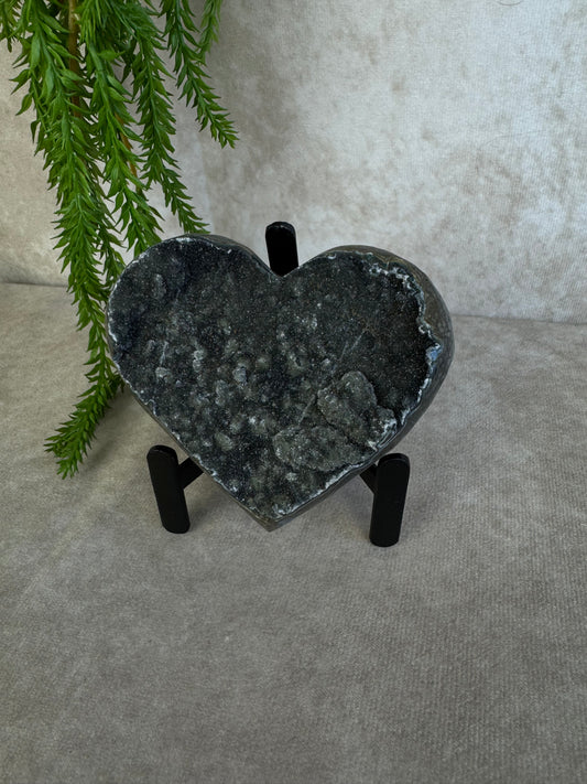 Black amethist hart #1512
