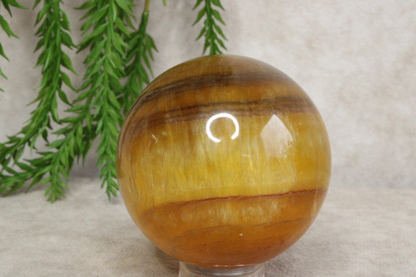 Gele fluoriet bol #1473