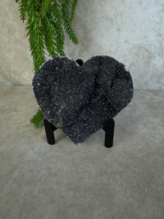 Black amethist hart #1520