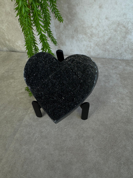Black amethist hart #1514