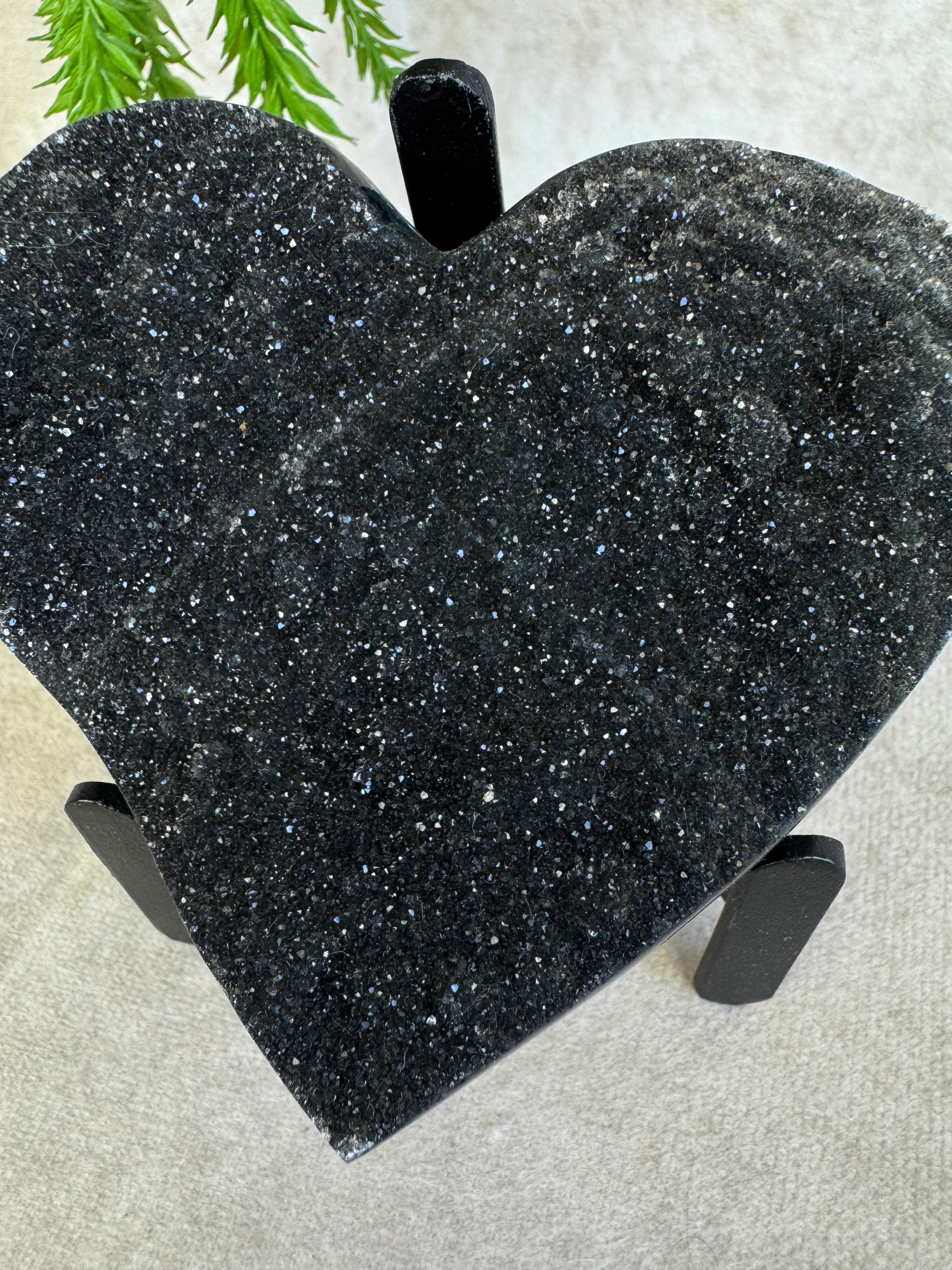 Black amethist hart #1514