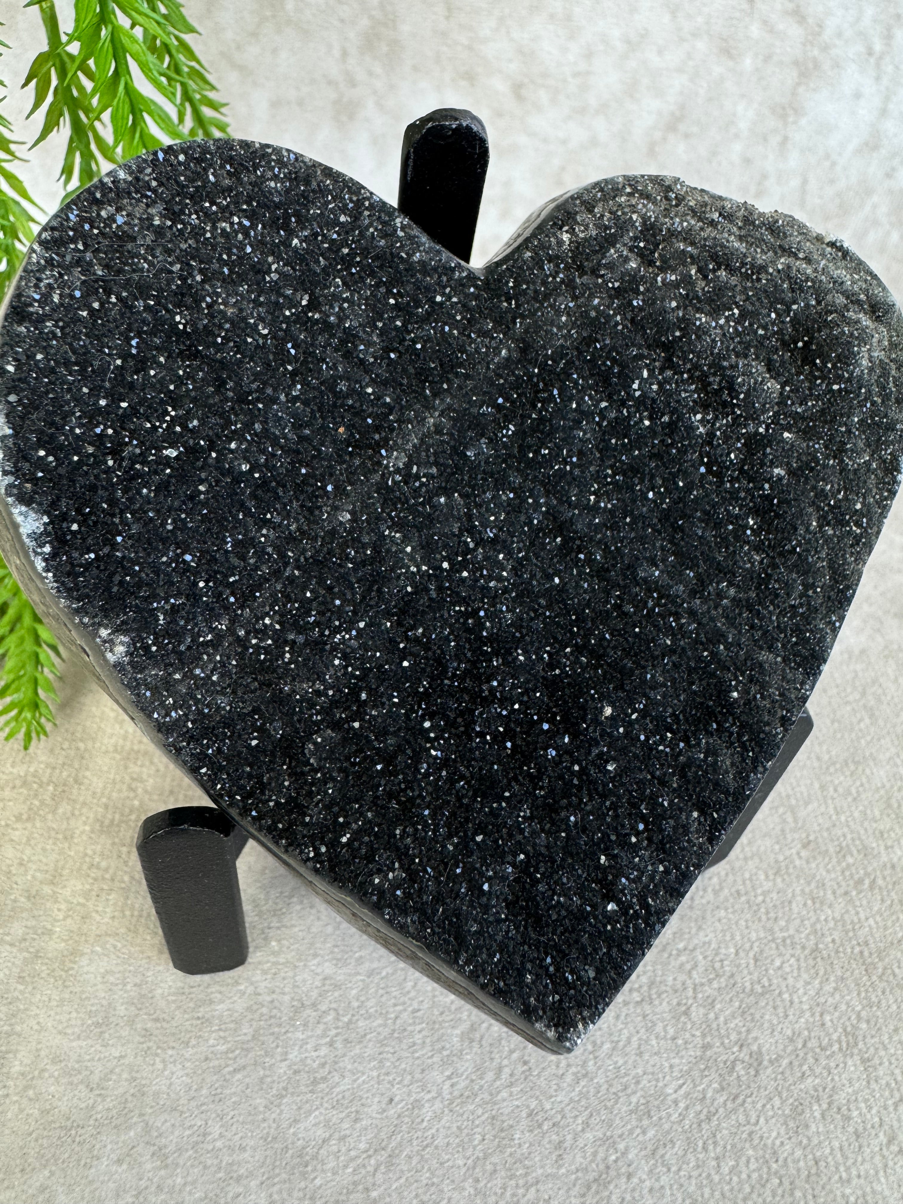 Black amethist hart #1514