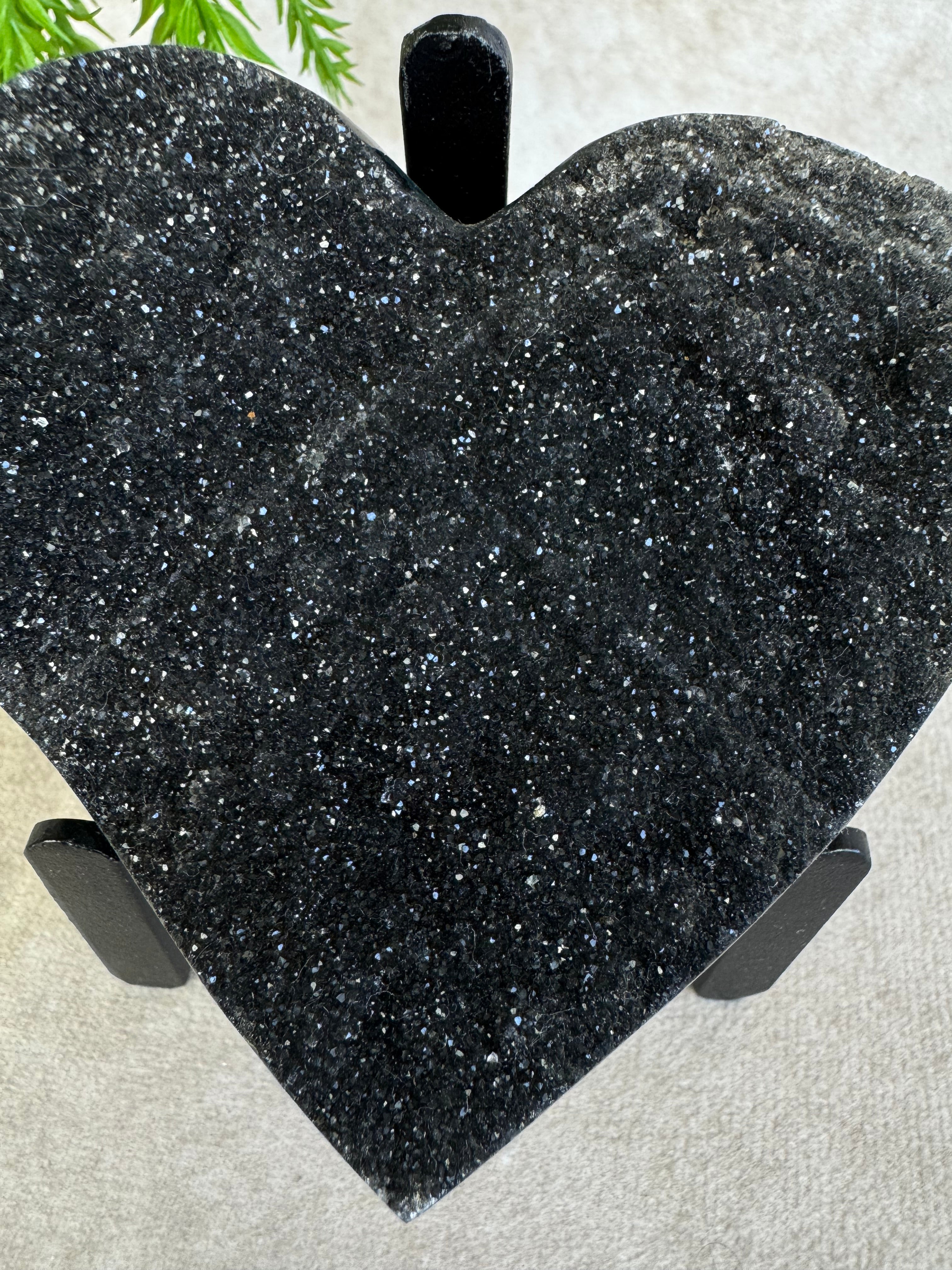 Black amethist hart #1514