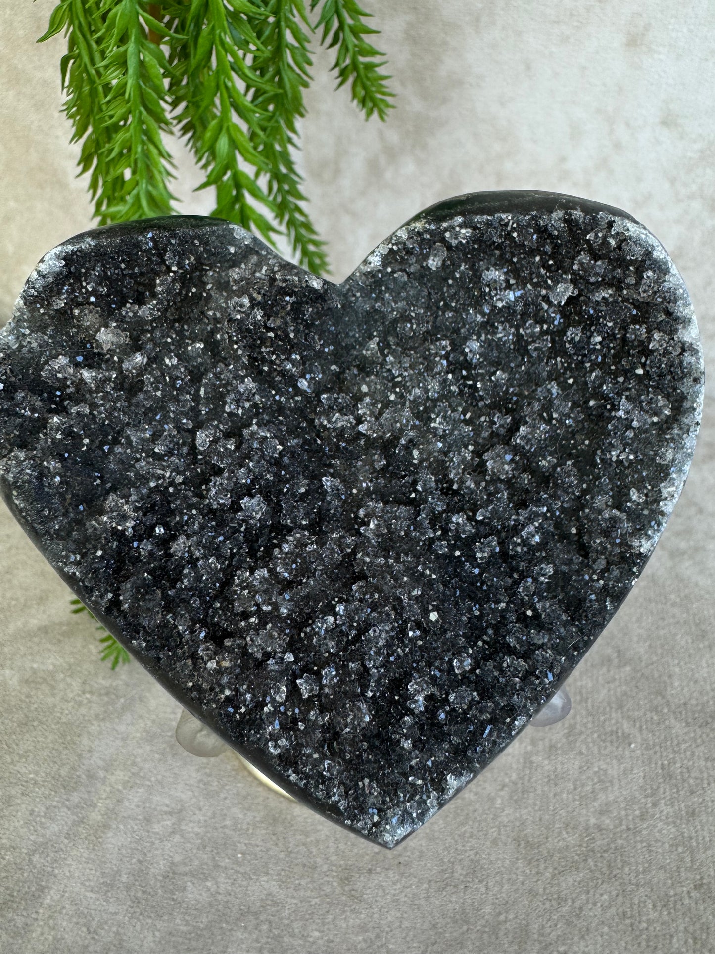 Black amethist hart #1522