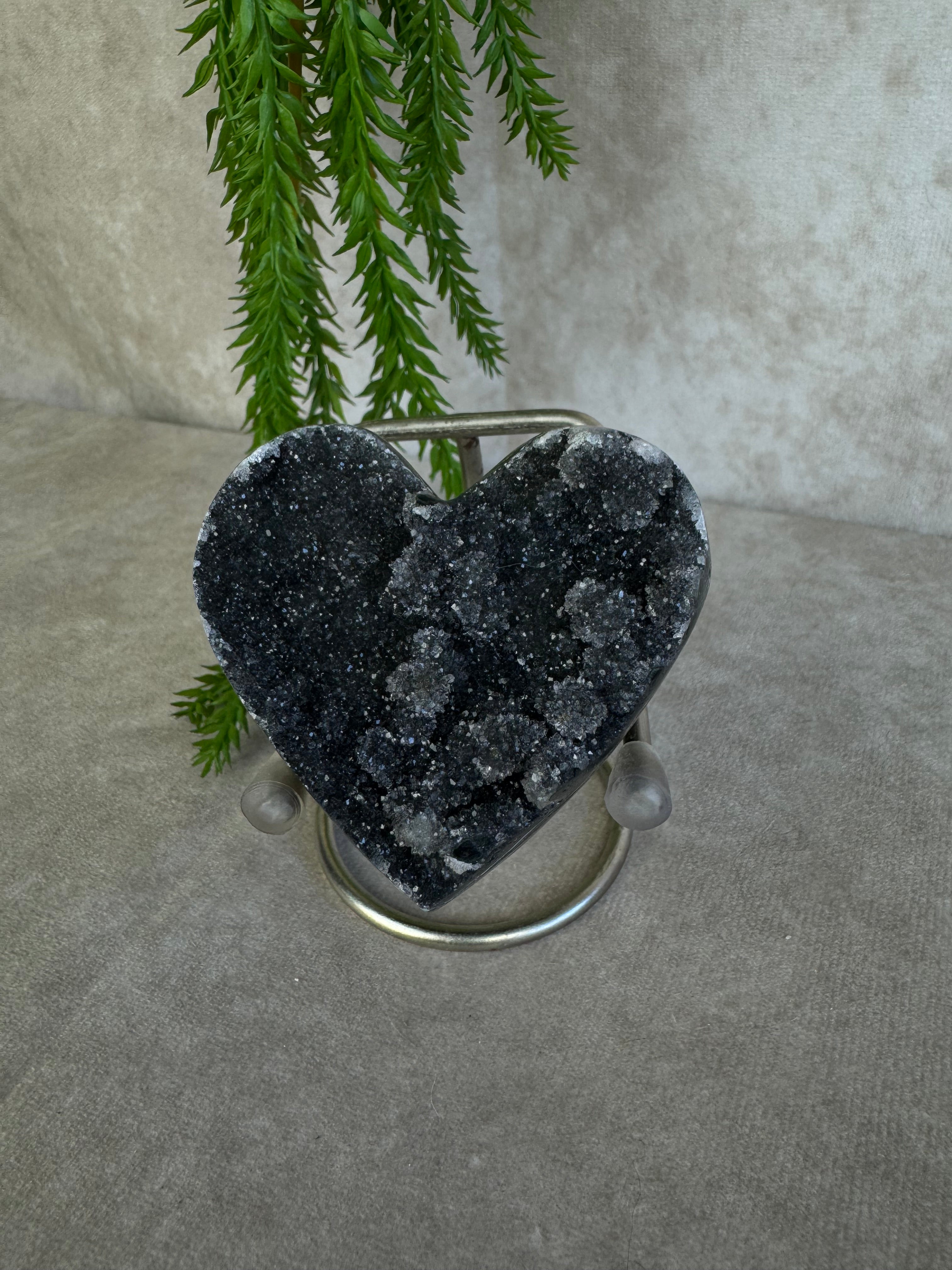 Black amethist hart #1515