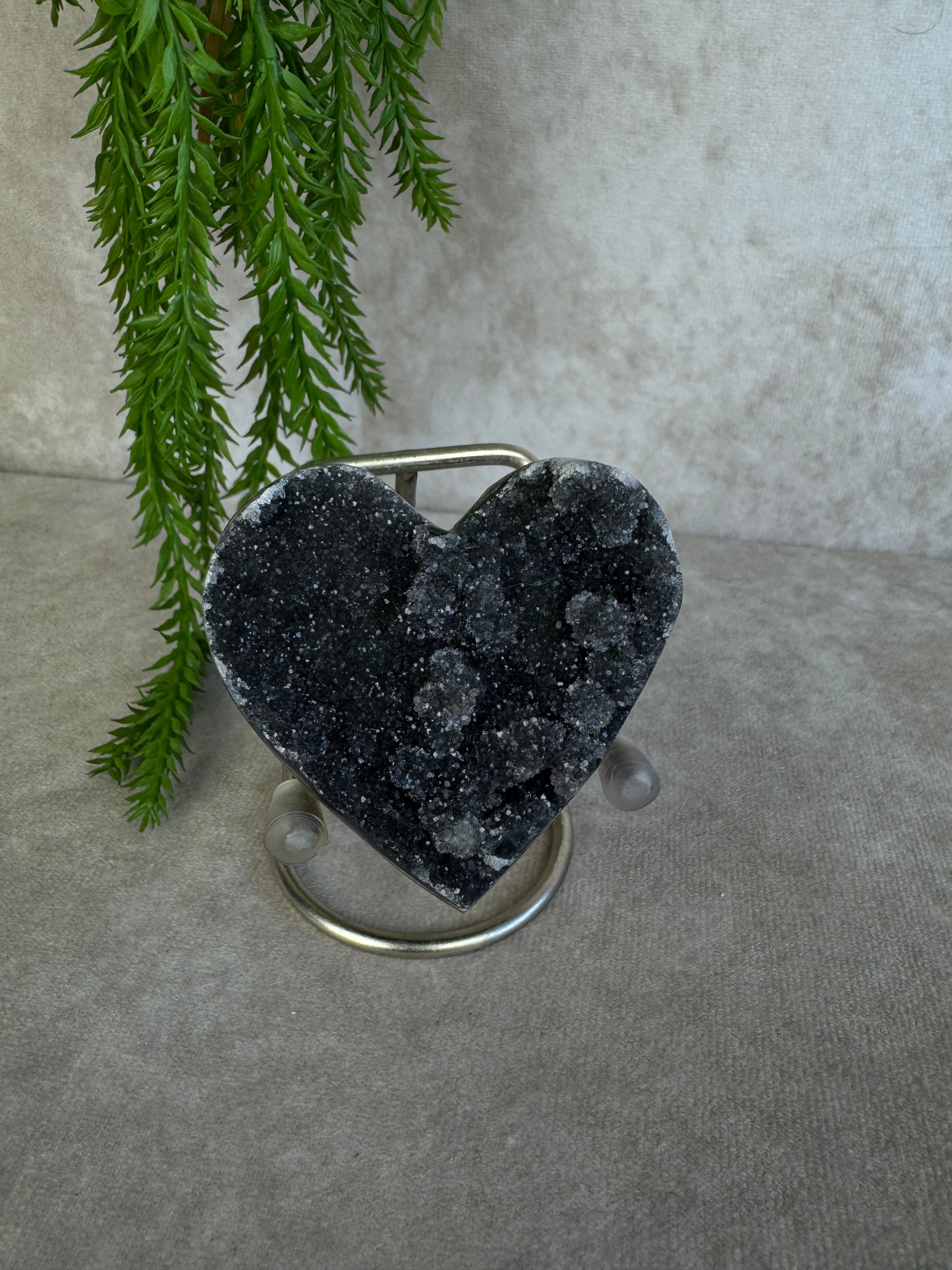 Black amethist hart #1515