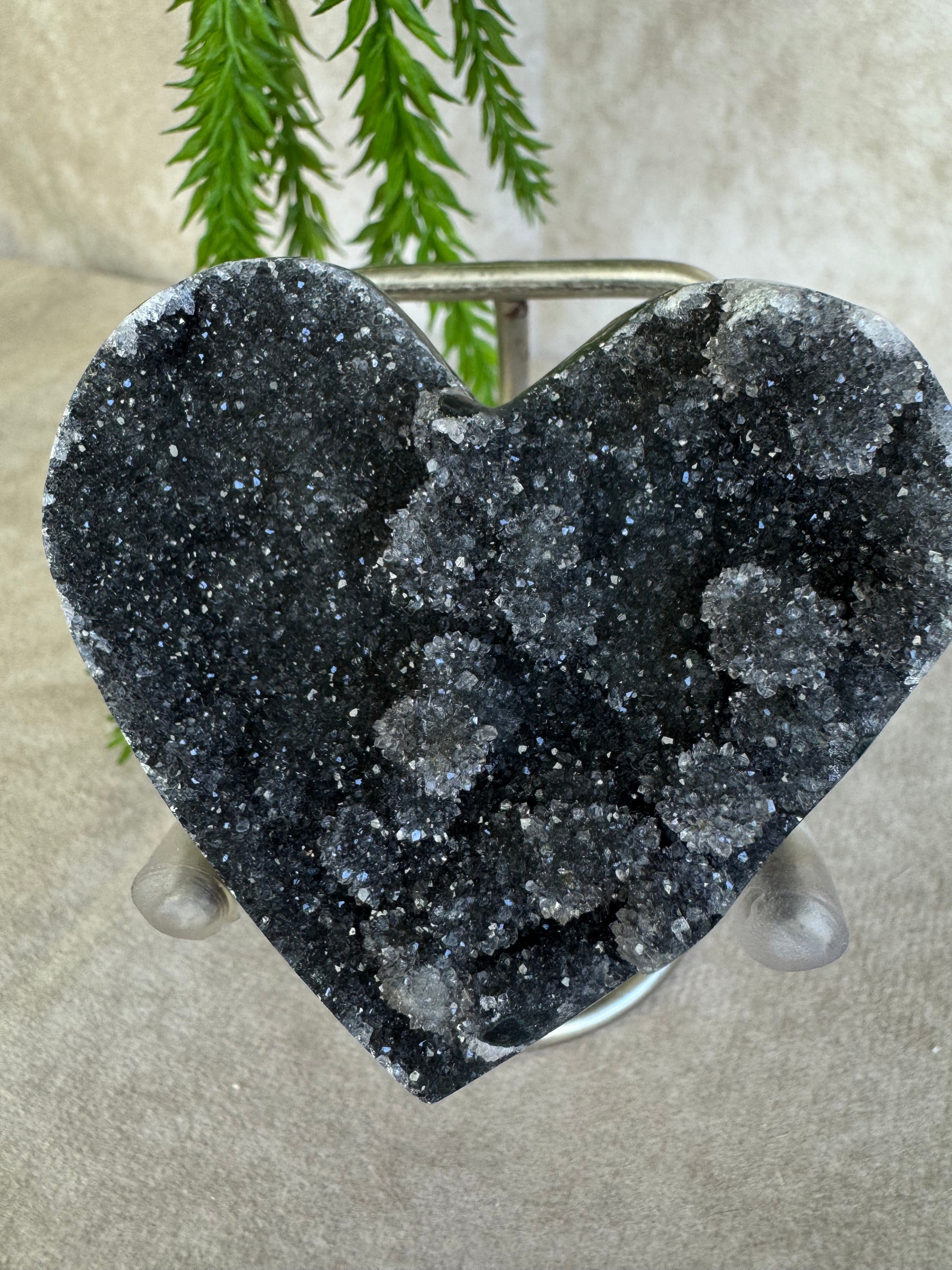 Black amethist hart #1515