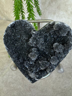 Black amethist hart #1522