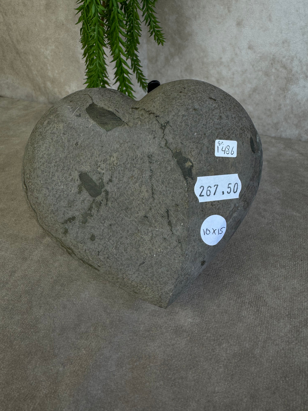 Xxl Black amethist hart #1519