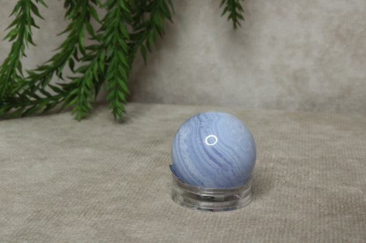 Blue lace agaat bol #1082