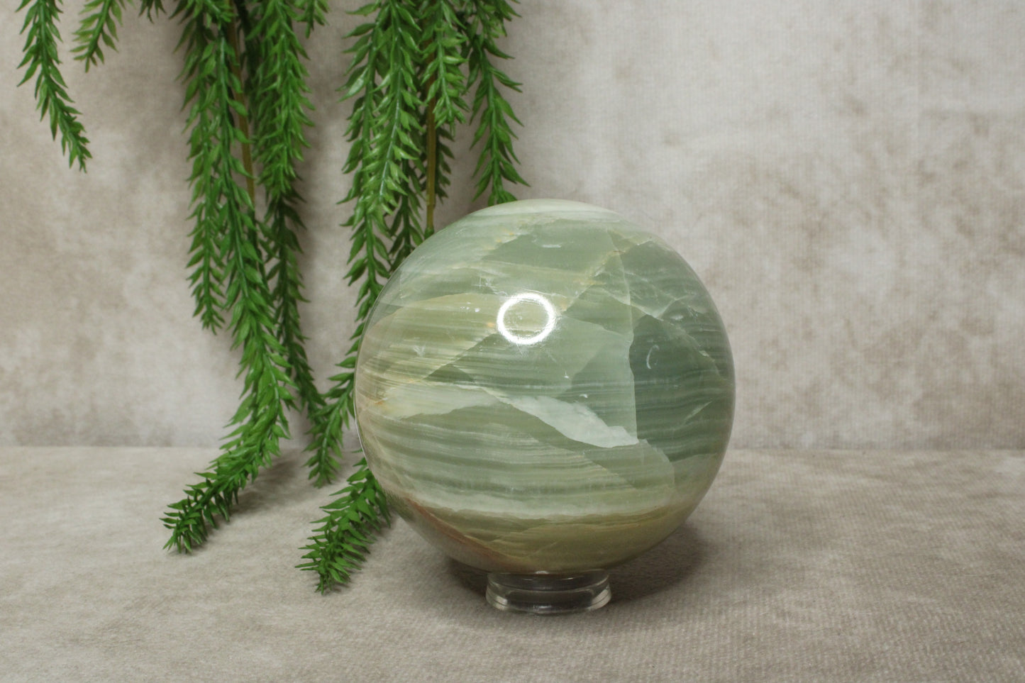 Groene aragoniet bol #0872