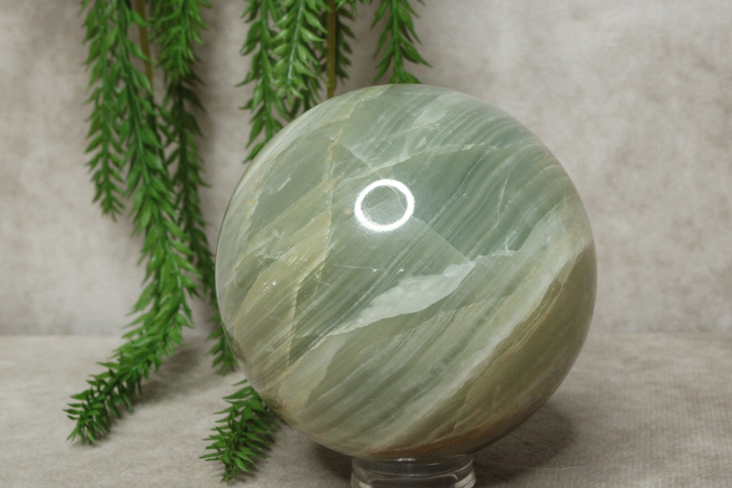 Groene aragoniet bol #0872