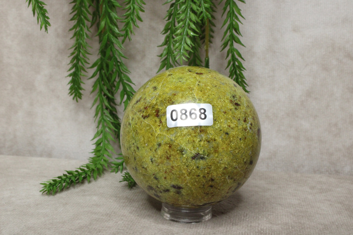 Groene opaal bol #0868