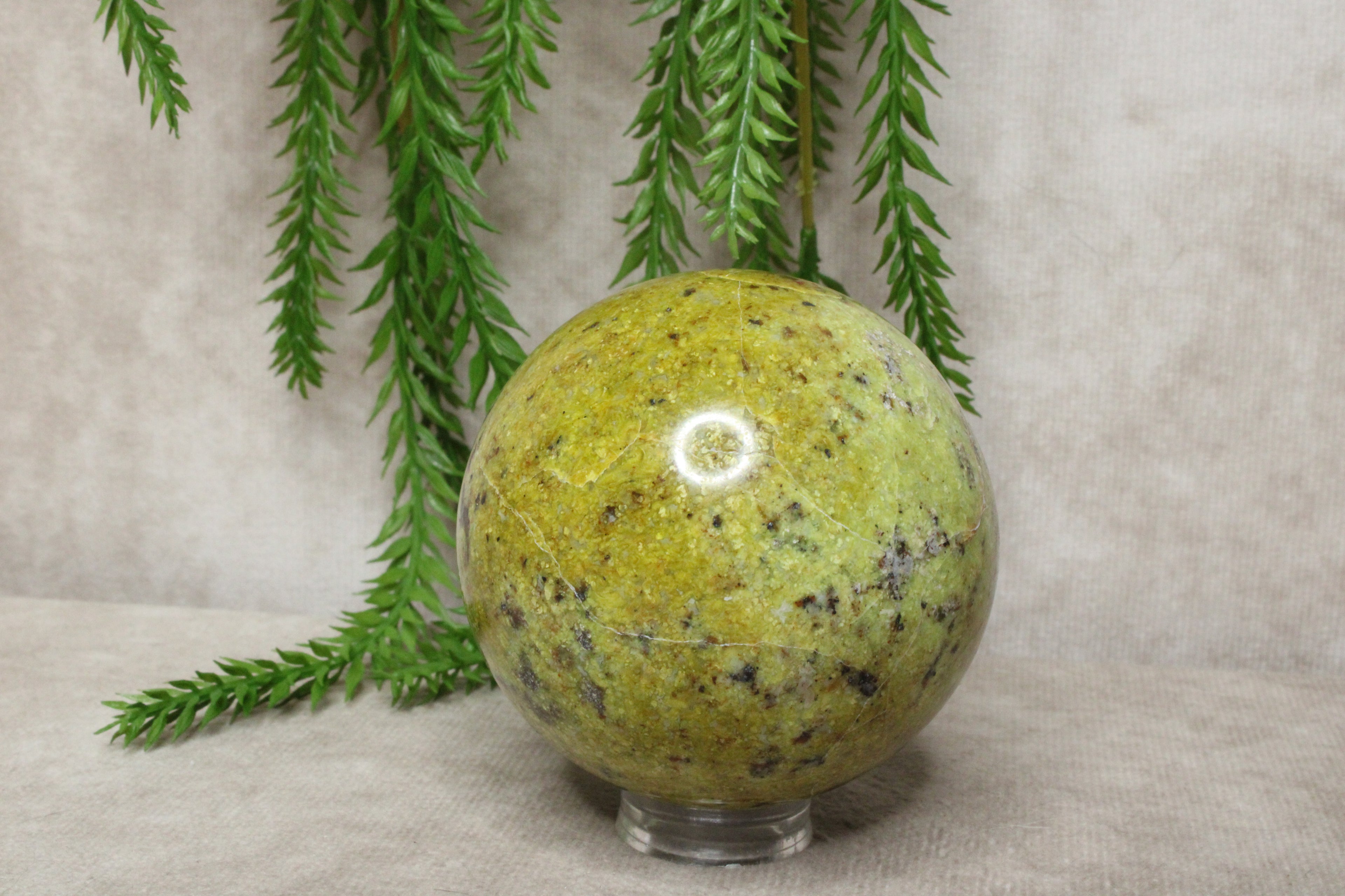 Groene opaal bol #0868