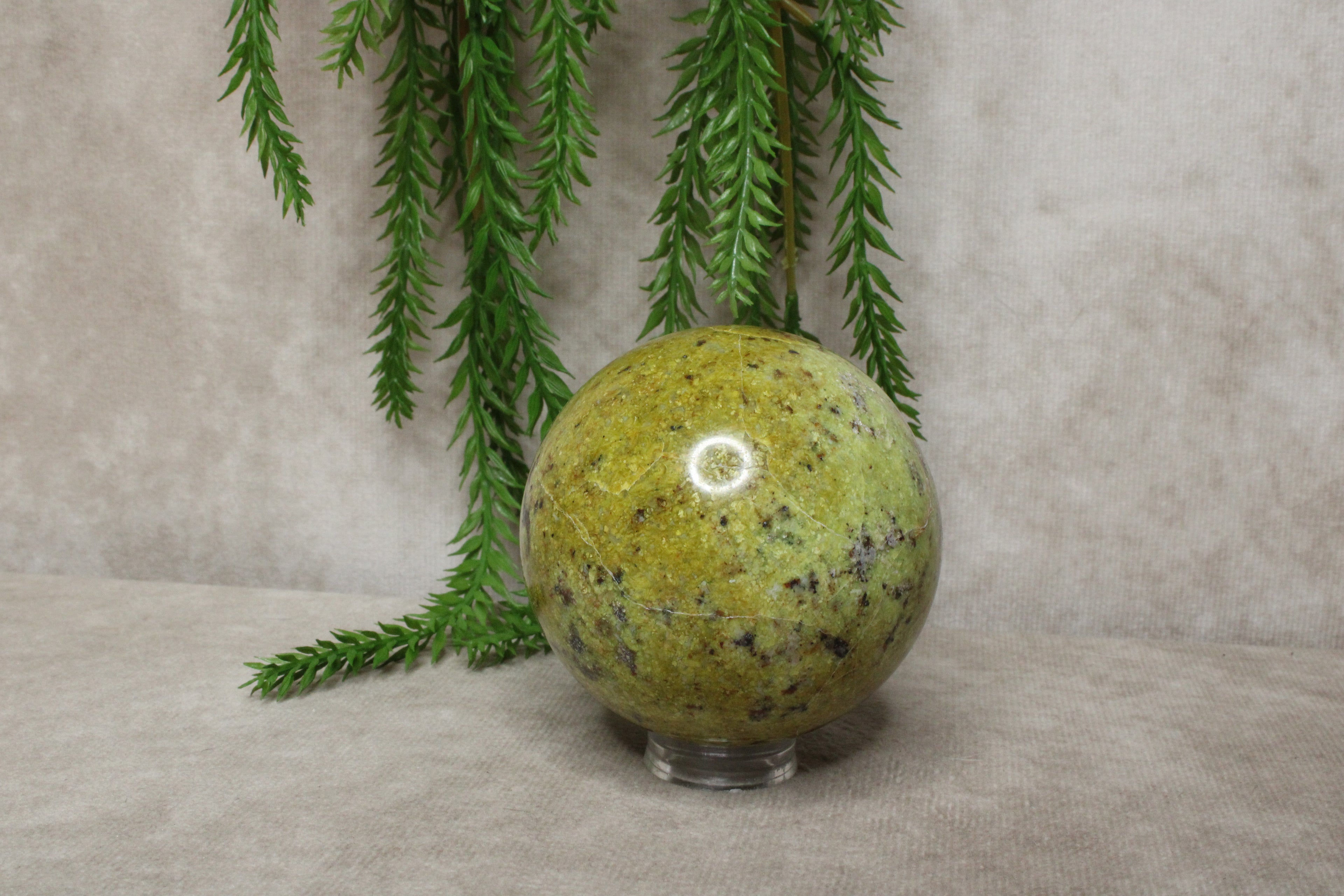 Groene opaal bol #0868