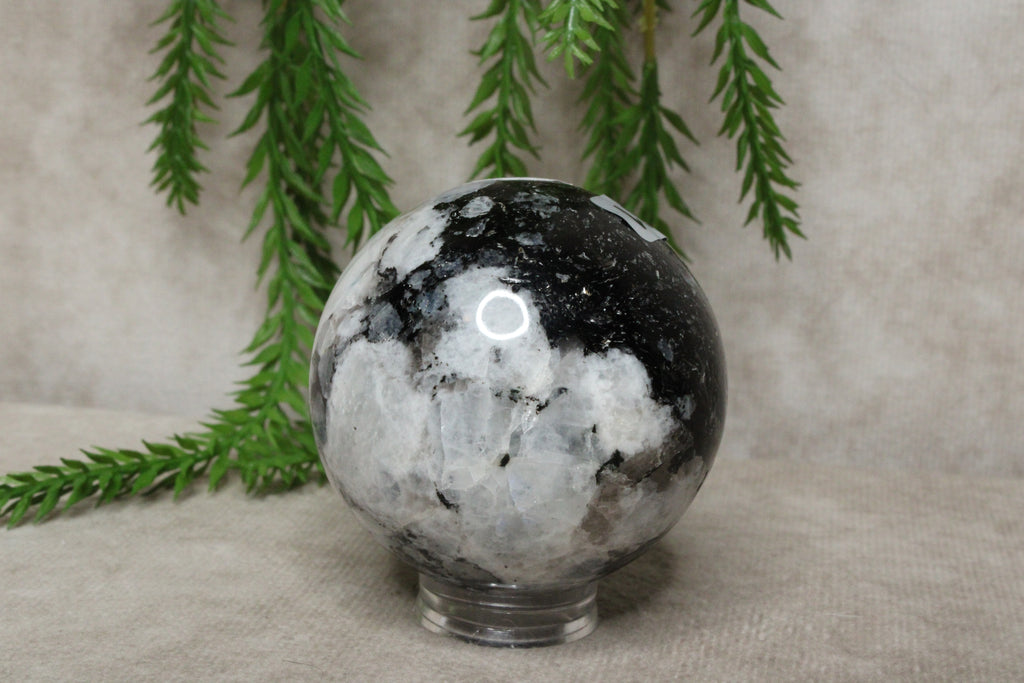 Regenboog maansteen bol #1081