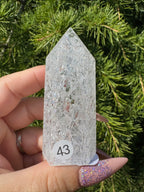 Crackle kwarts toren #43