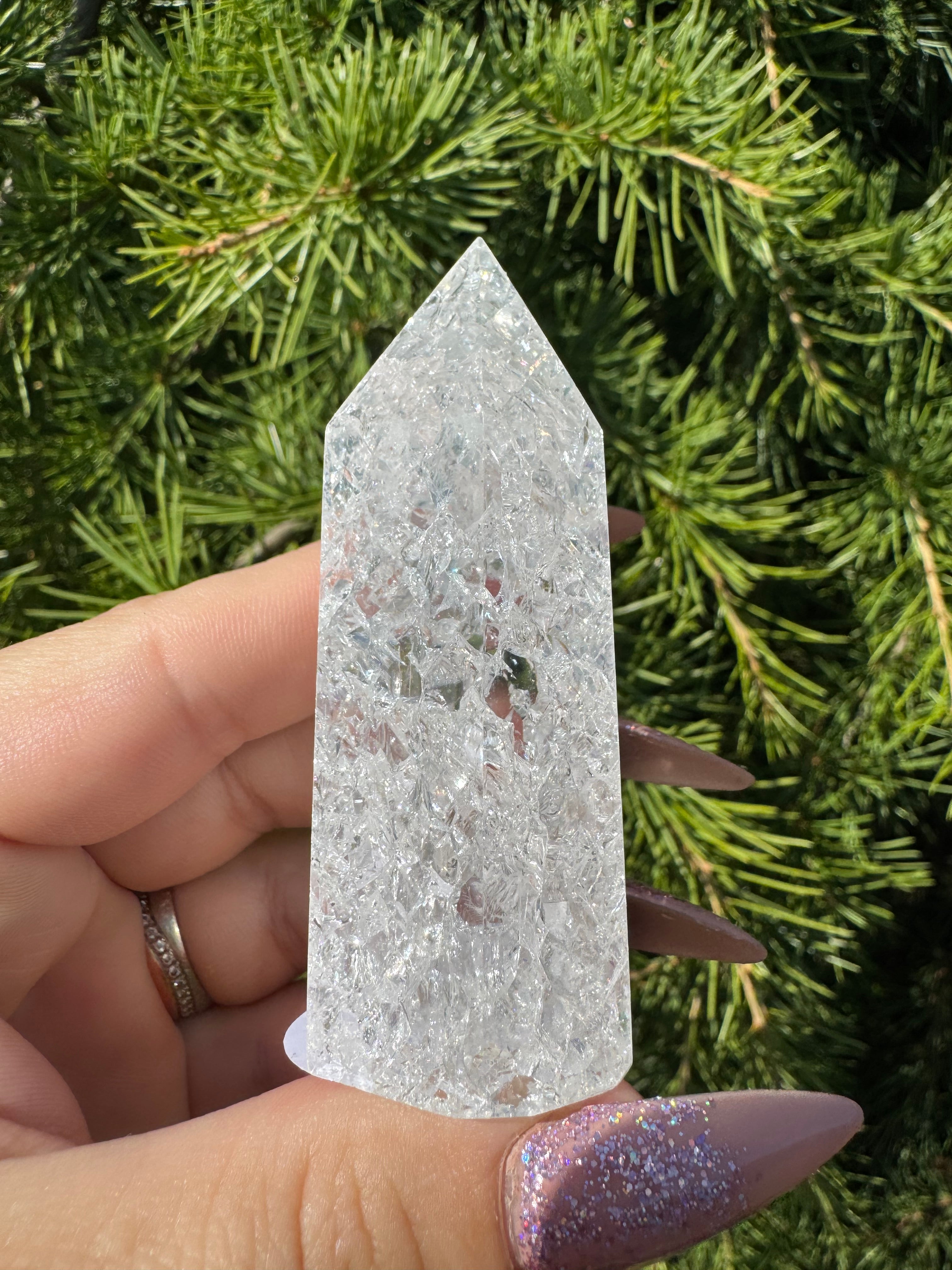 Crackle kwarts toren #43