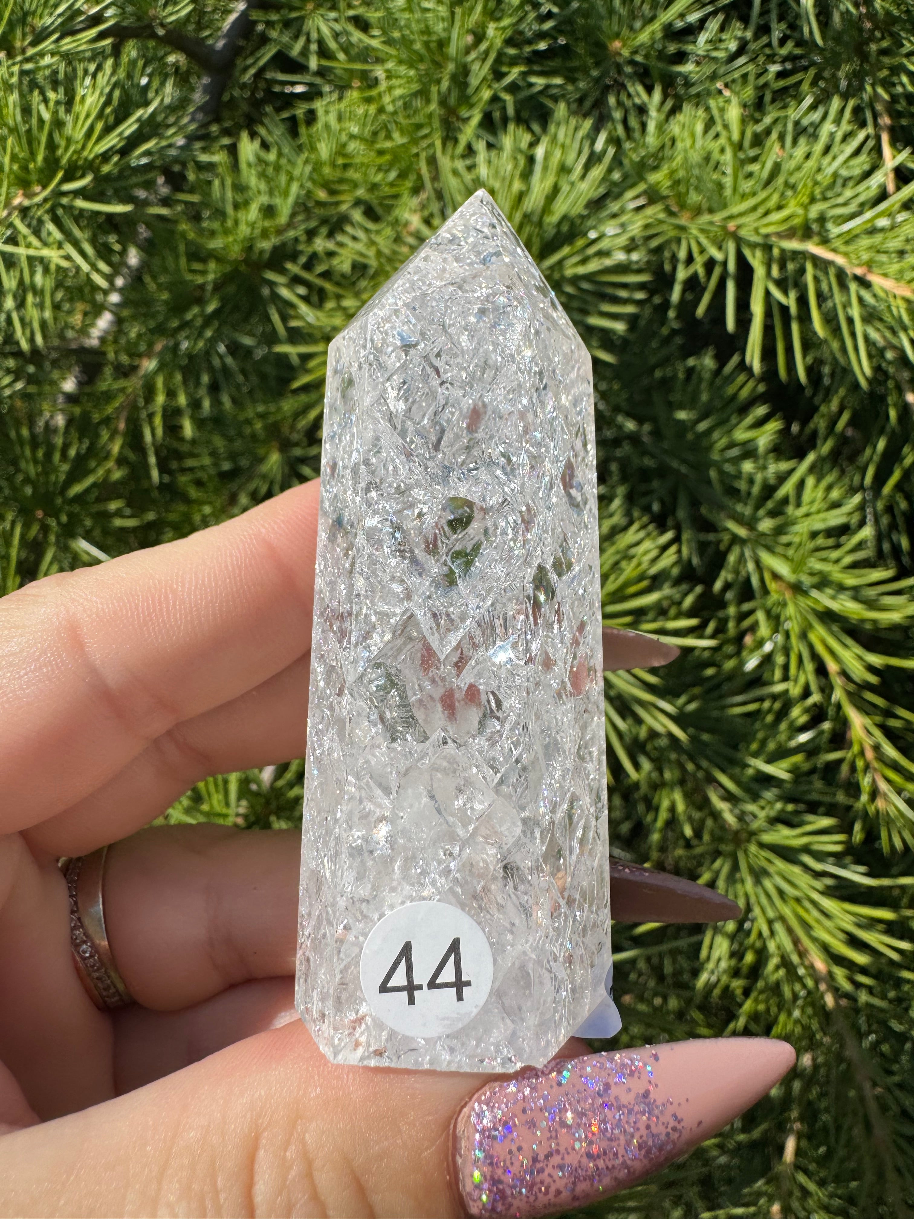 Crackle kwarts toren #44