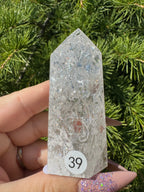 Crackle kwarts toren #39