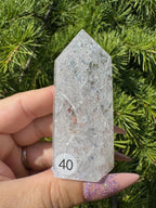 Crackle kwarts toren #40
