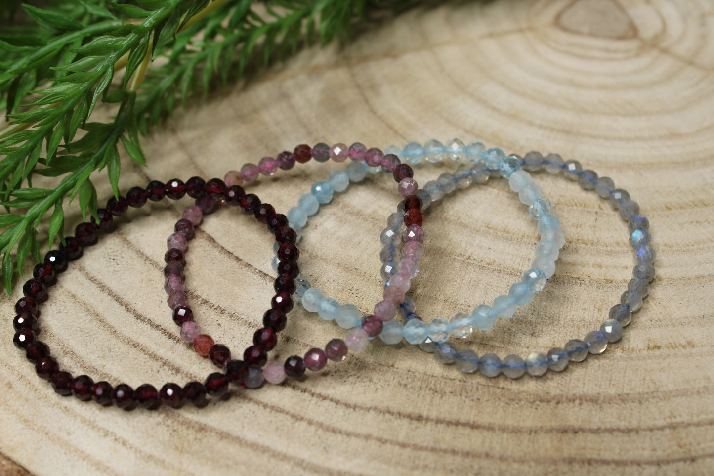 Armbanden Facet geslepen 4mm KLEIN \ KINDER