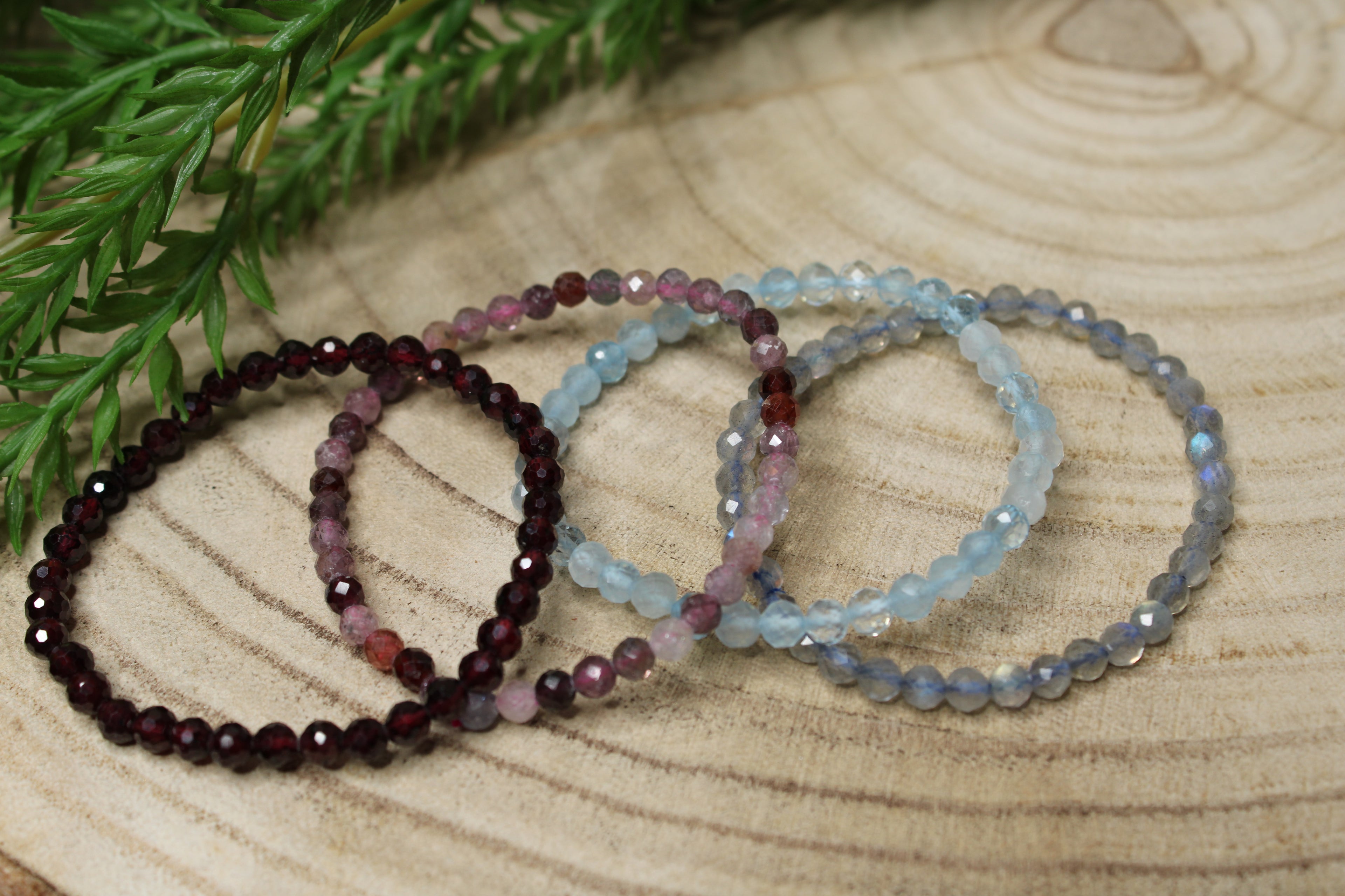 Armbanden Facet geslepen 4mm KLEIN \ KINDER