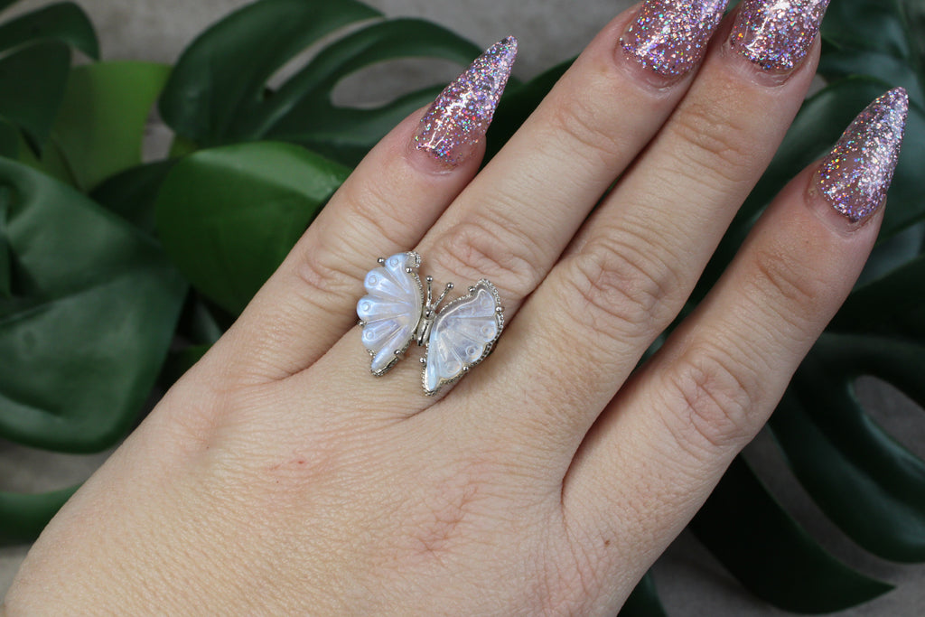 Ring Vlinder Maansteen