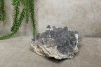 Chalcedoon met kwarts cluster #0397